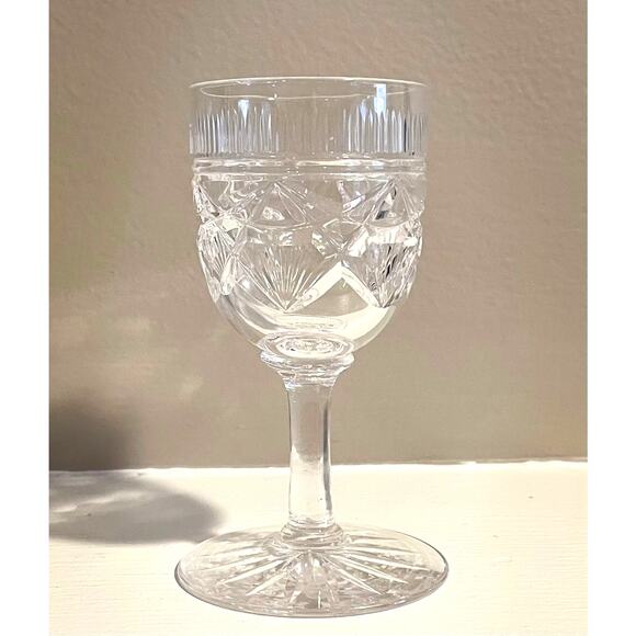 Vintage Etched Crystal Cordial Glasses, 3oz., Set of 5 - Picture 4 of 8